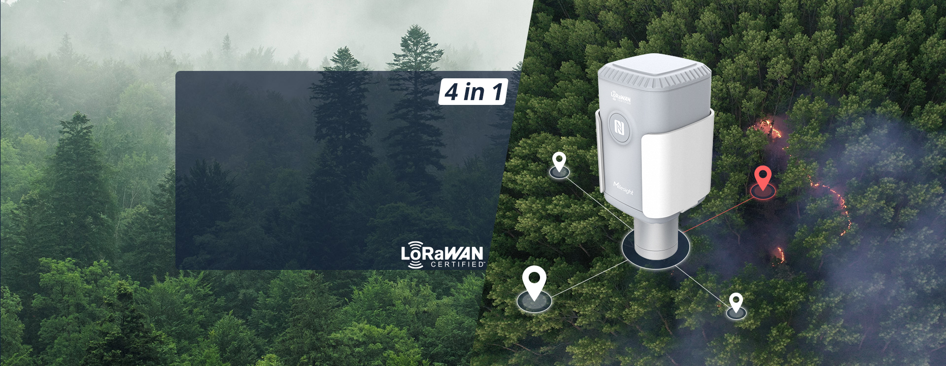 Czujnik Dwutlenku Węgla (4 w 1) LoRaWAN